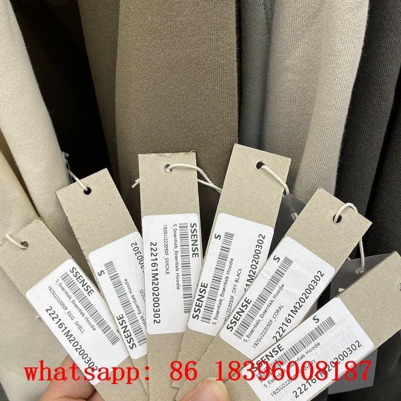 wholesale best quality Fear of God FOG Essentials SS23 Flocking Letters Hoodies 3