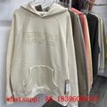 wholesale best quality Fear of God FOG Essentials SS23 Flocking Letters Hoodies