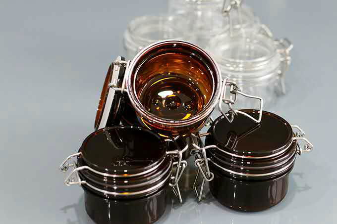 Environmental Protection  Thick PET Amber Sealed Cream Jar 2