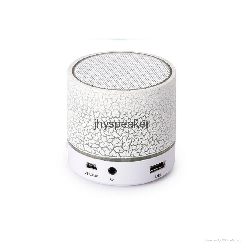 Portable Mini coloful led Bluetooth Speaker With Light pulse For mobile 