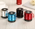 HIFI Stereo portable mini metal bluetooth wireless speaker ws 887 USB TF 