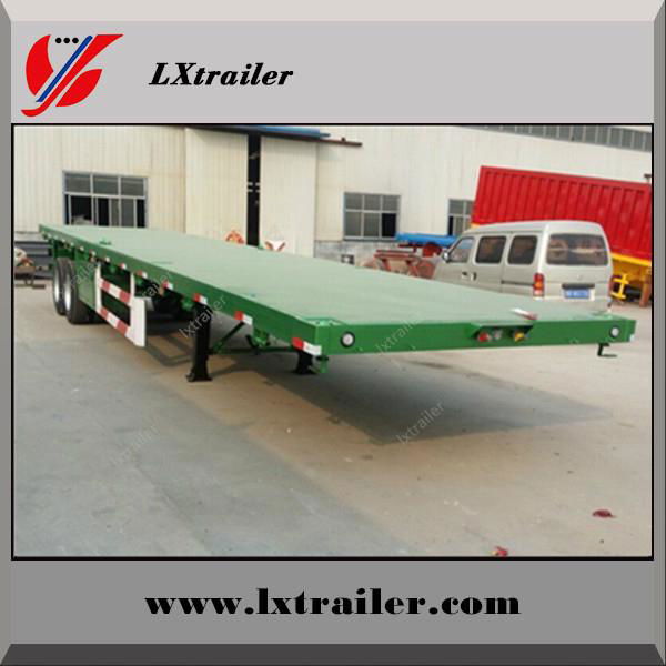 3 Axles Flatbed Container Semi Trailer  3