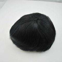 Handmade hairpiece for hair loss and replacement #1 full lace toupee for men