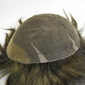 #3 handmade toupee for men full lace hair piece for hair loss and replacement 4