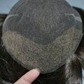#3 handmade toupee for men full lace hair piece for hair loss and replacement 5