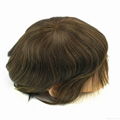 men's wig in stock #3 handmade with pu around 5