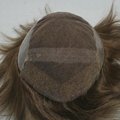 Stock toupee for men #4 with pu back and side hair system for hair loss 4