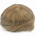 #6 handmade full lace men's wig toupee