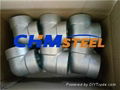 A 105 carbon steel forged pipe fitting,