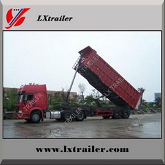 Back dump trailer/tipper semi trailer for sale