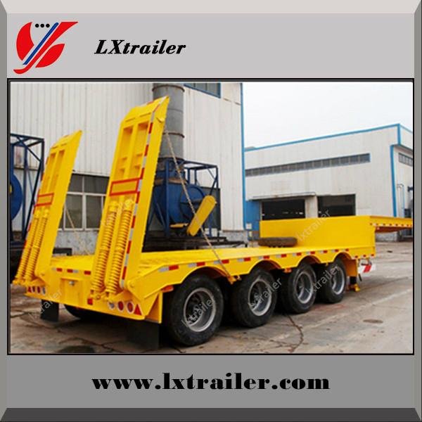 Customized 60 tons car carrier low bed trailer 