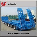Customized 60 tons car carrier low bed trailer  3