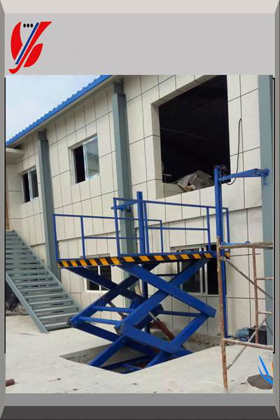 Stationary scissor Lift for Warehouse Cargo Lifting 3