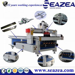 Seazea 2d 3d wooden door design cnc router machine 1325 for stone engraving