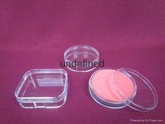 Customzied clear plastic sponge cosmetic makeup puff case