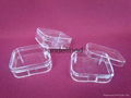 Customzied clear plastic sponge cosmetic makeup puff case 2