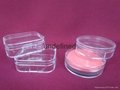 Customzied clear plastic sponge cosmetic makeup puff case 5