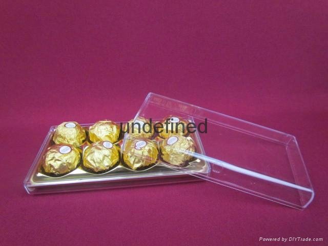 Wholesale Price Custom design chocolate cookie packaging box in plastic 1