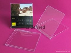 Crystal cd calendar case super clear plastic wholesale