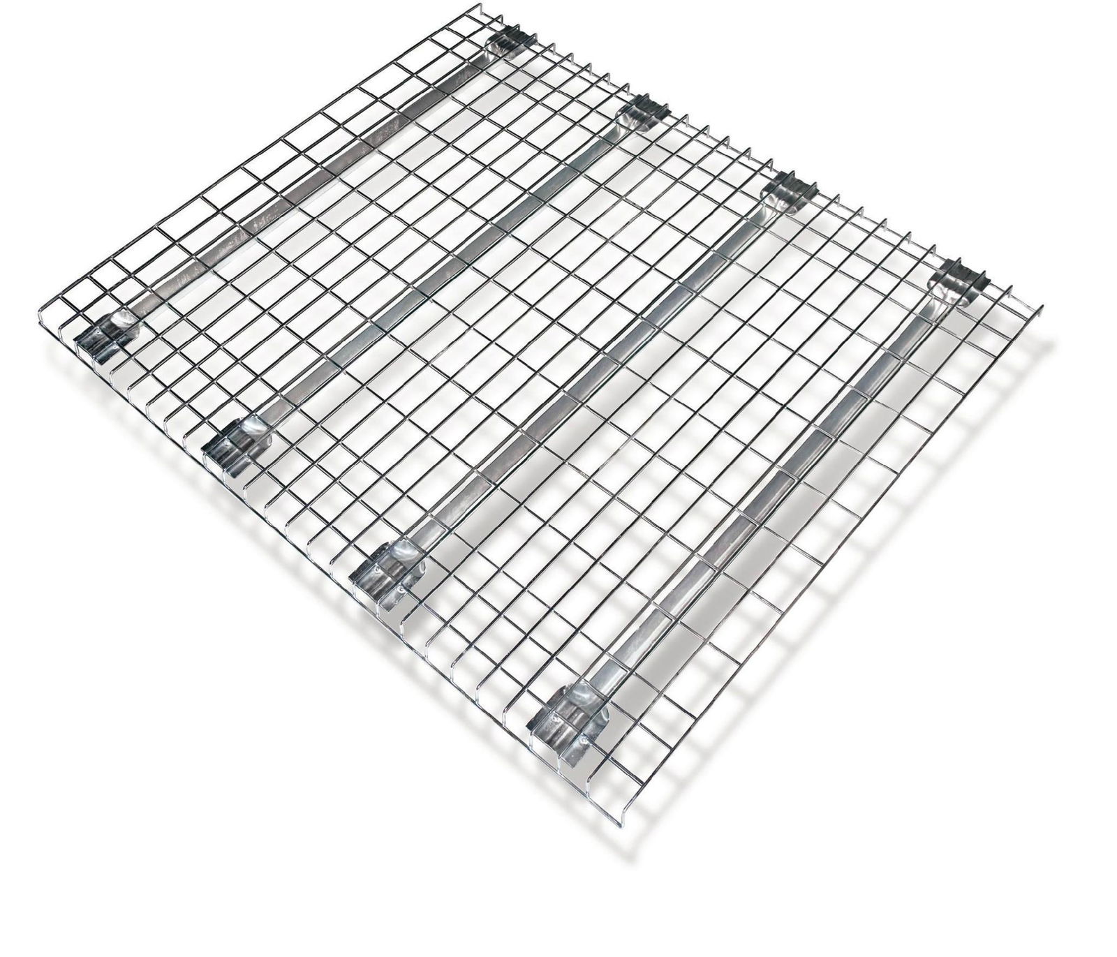 Steel wire mesh deck for box beam racking storage