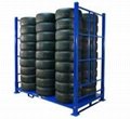 Foldable stacking tyre rack stackable 2
