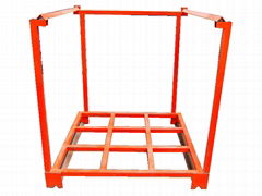 Nestable steel stack rack for storage