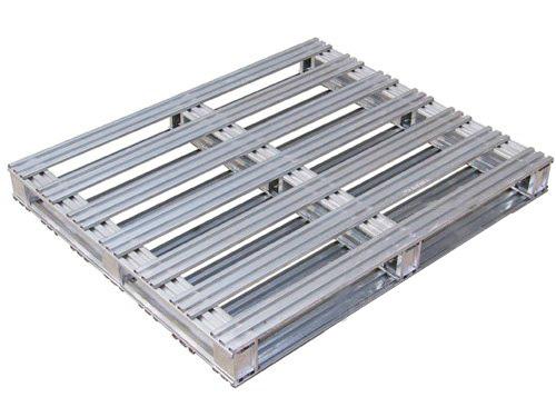 Steel pallet for packing storage