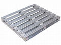 Steel pallet for packing storage