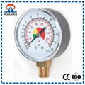 2.5 Inches General Pressure Gauges with Color Dial Gauge