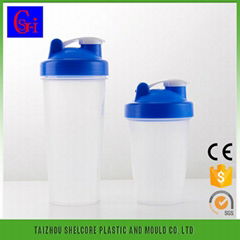 Plastic sport  protein shaker bottle