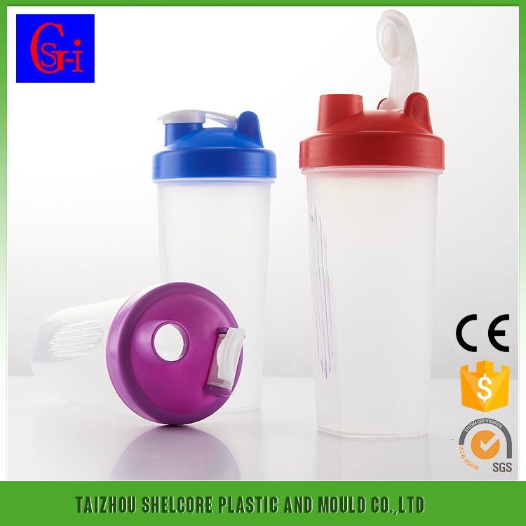 PP material sport water bottle shaker cup 4