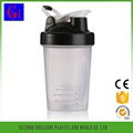 Plastic ice cream 400ml customized shaker bottle 2