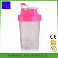 Plastic ice cream 400ml customized shaker bottle 4