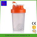 BPA free fashionable plastic protein shaker 5