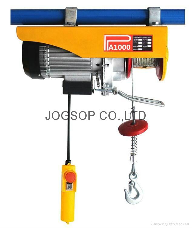Portable PA 1000Type Remote Control Electric Wire Rope Mini Hoist