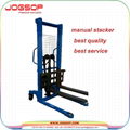 Good Manufacturer 1 Ton Manual Hydraulic Stacker with Low Price 1