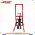 Good Manufacturer 1 Ton Manual Hydraulic Stacker with Low Price 2