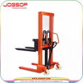 Good Manufacturer 1 Ton Manual Hydraulic Stacker with Low Price 3