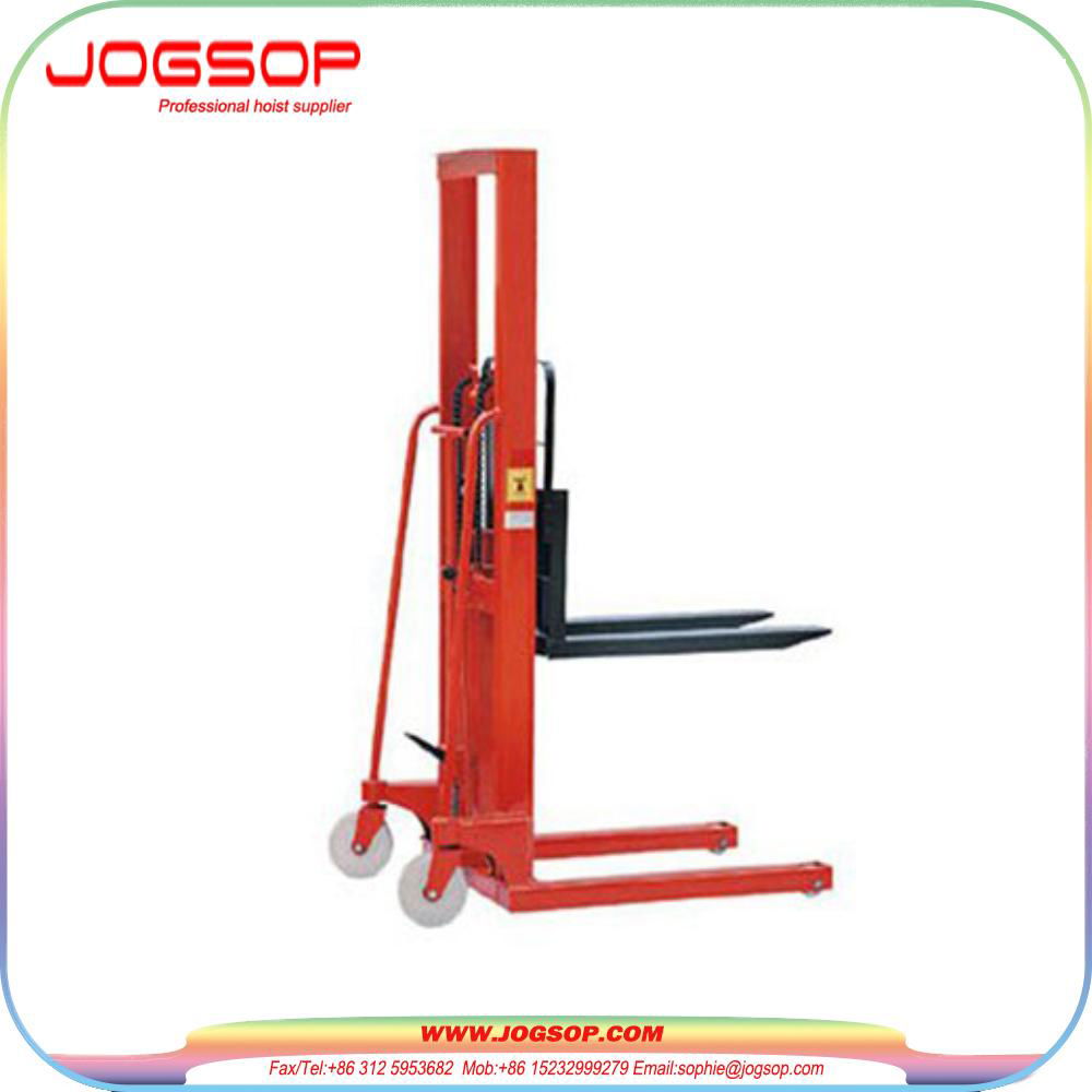 Good Manufacturer 1 Ton Manual Hydraulic Stacker with Low Price 4