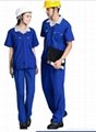 quality work cloth manufacturer China breathable gray blue unisex workwear unifo 2