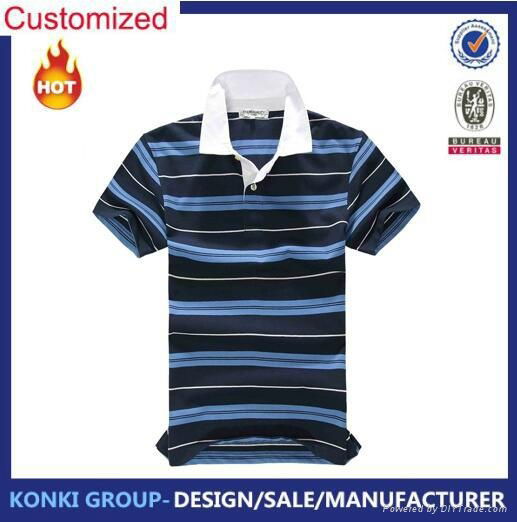  Wholesale Custom Short Sleeve Slim Fit Shirts Polo