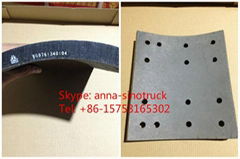 SINOTRUK WG9761340103 brake lining