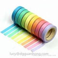 easy removable Decorative Colorful Sticky Automotive crepe paper Masking Tape 2