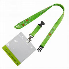 Nylon Screen Printed Logo ID Badge Strap