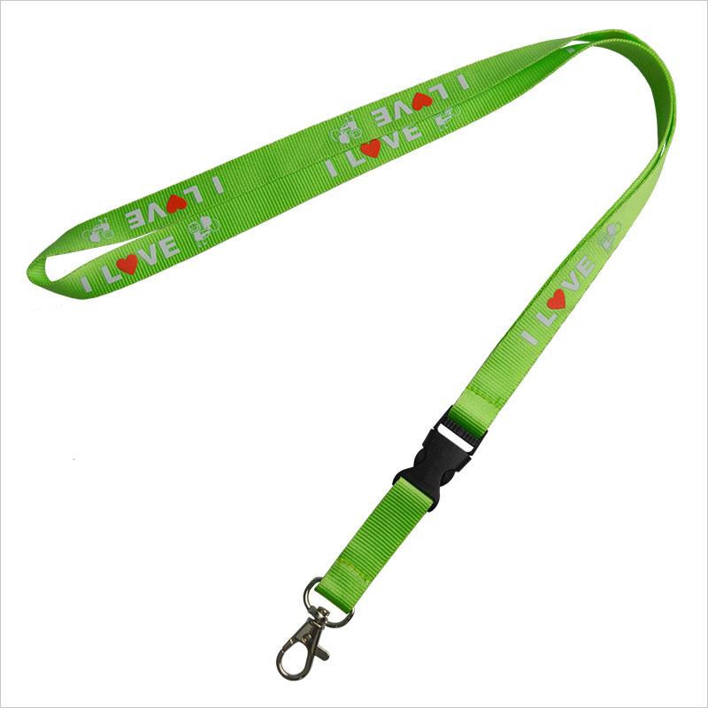 Nylon Screen Printed Logo ID Badge Strap GC0003 (China Manufacturer