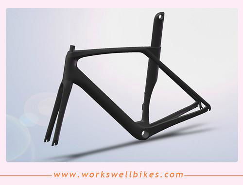 Good quality Aero  Carbon Fiber Road Bike Racing Vbrake Frame accept book 2