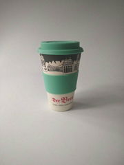 350ml Biodegradable Bamboo Fiber Coffee Cup
