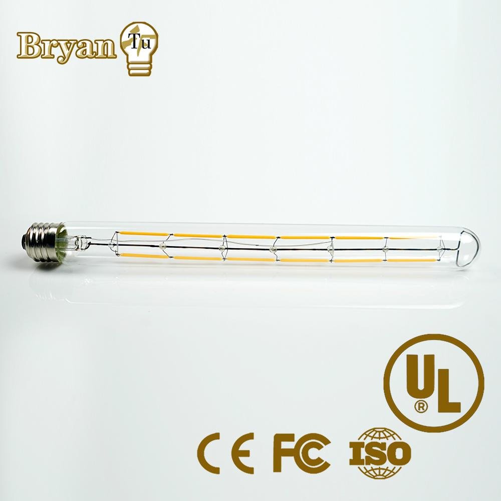 T30 6W european style lamps E27 600lm led filament bulb 4
