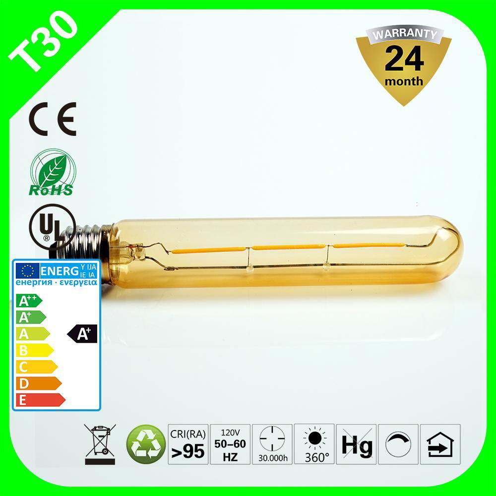 E26 180lm online shopping mall T30 2W led filament bulb 4