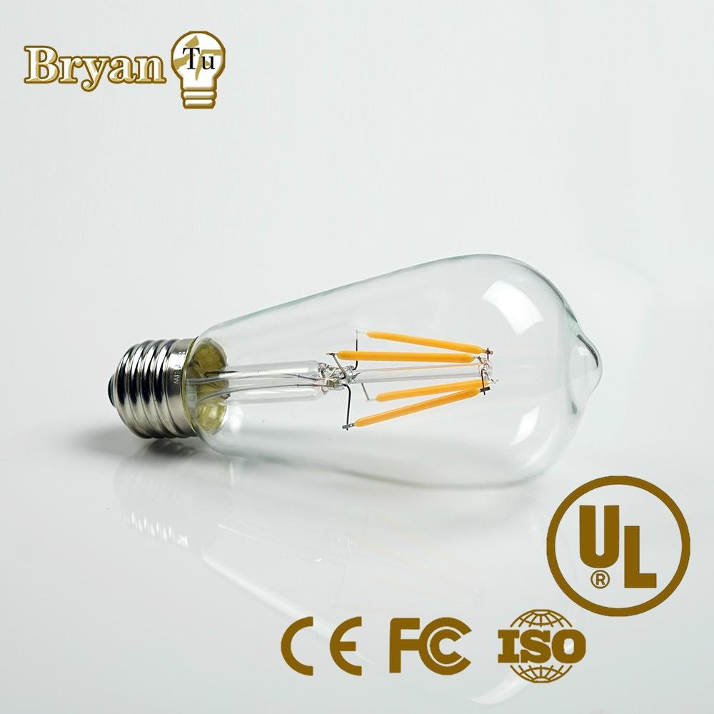 300lm 3W modern ceiling lamps St58 E27 led filament bulb 3
